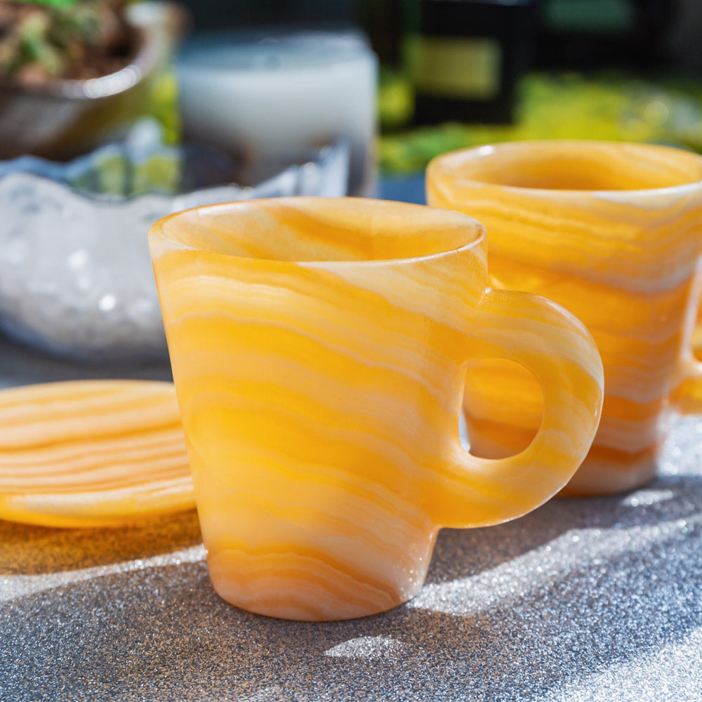 Reikistal Orange Calcite Cup