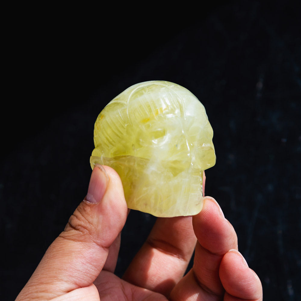 Reikistal 2" Citrine Skull