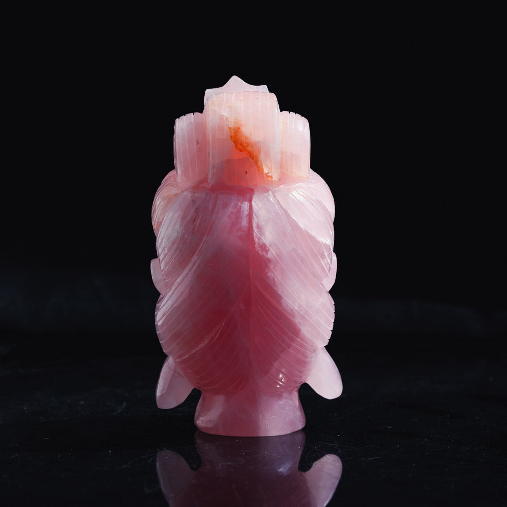 Reikistal Rose Quartz Buddha Head