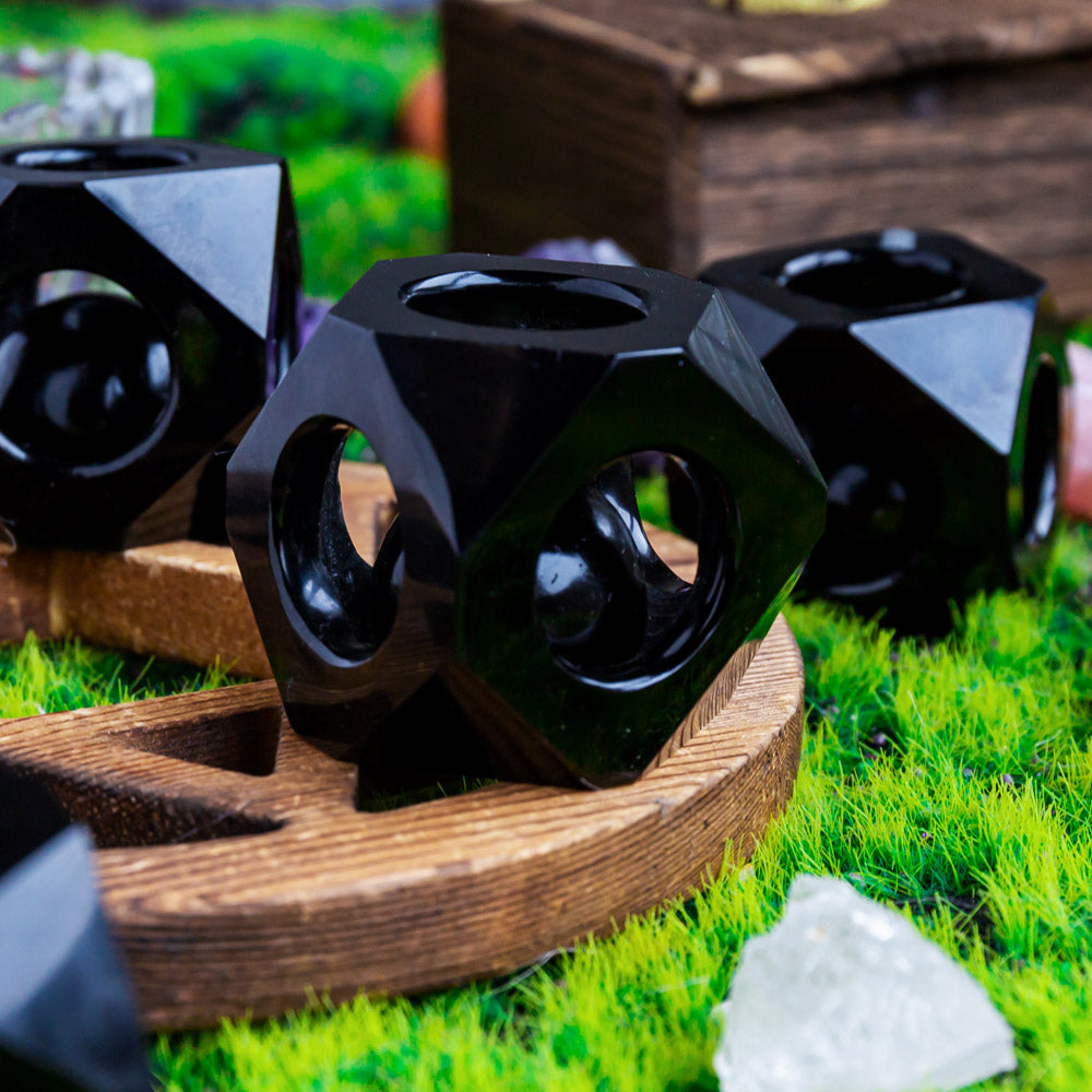 Reikistal Obsidian Polyhedron