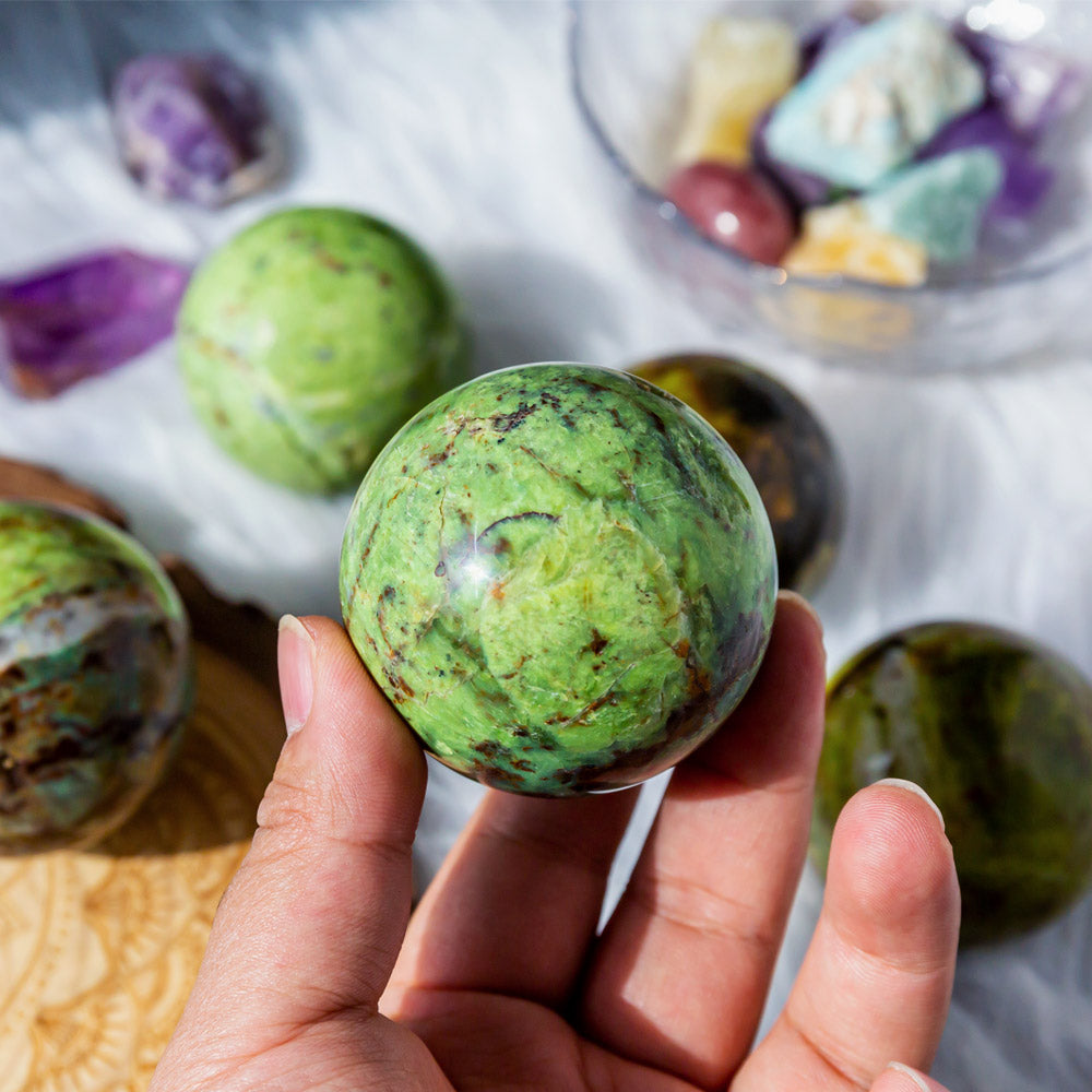 Reikistal Green Opal Sphere