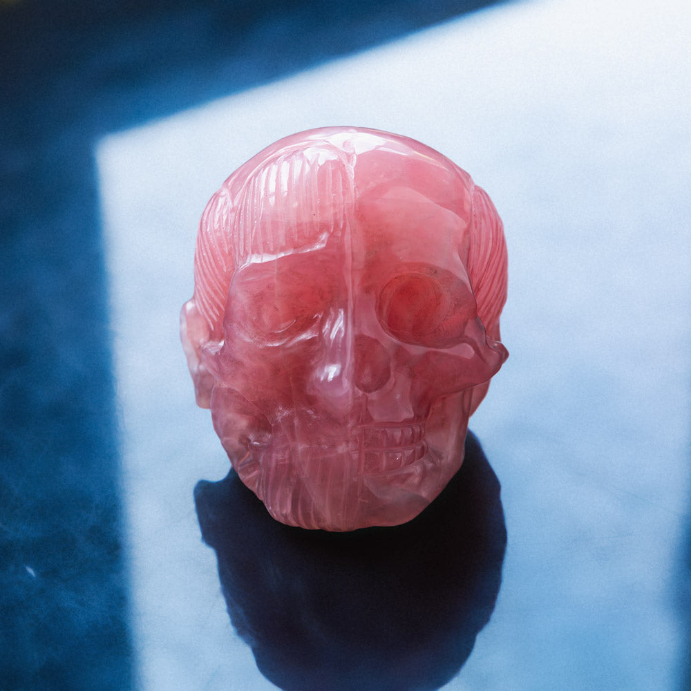 Reikistal Rose Quartz Skull