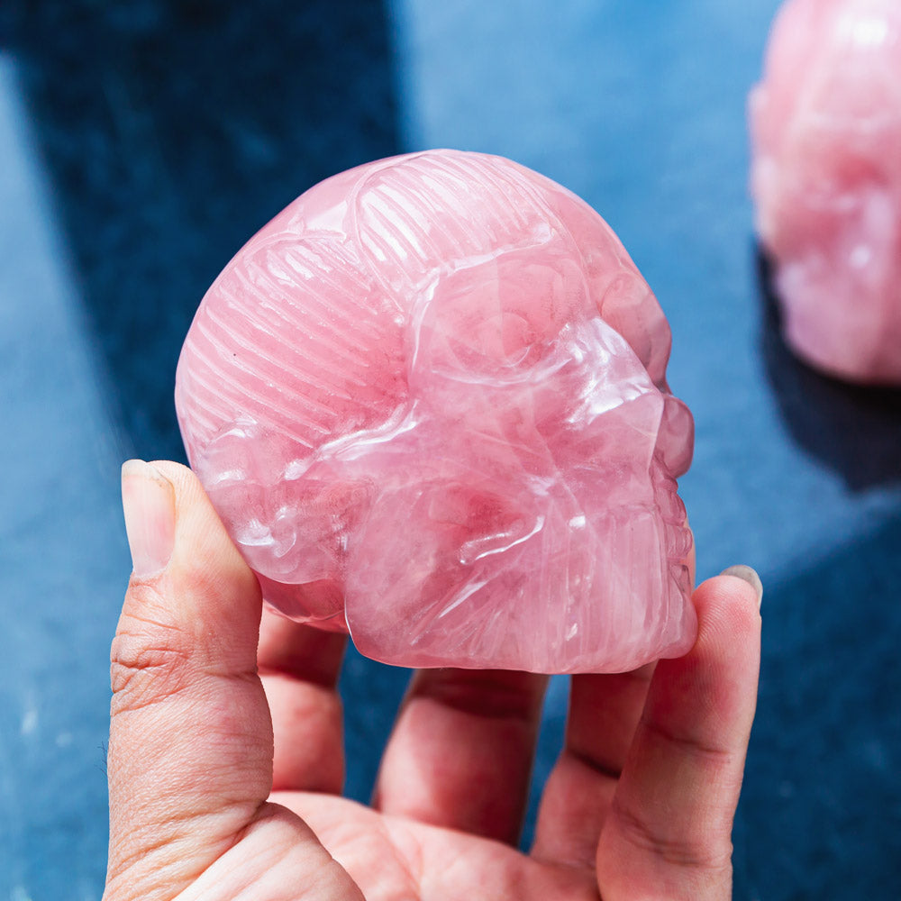 Reikistal Rose Quartz Skull