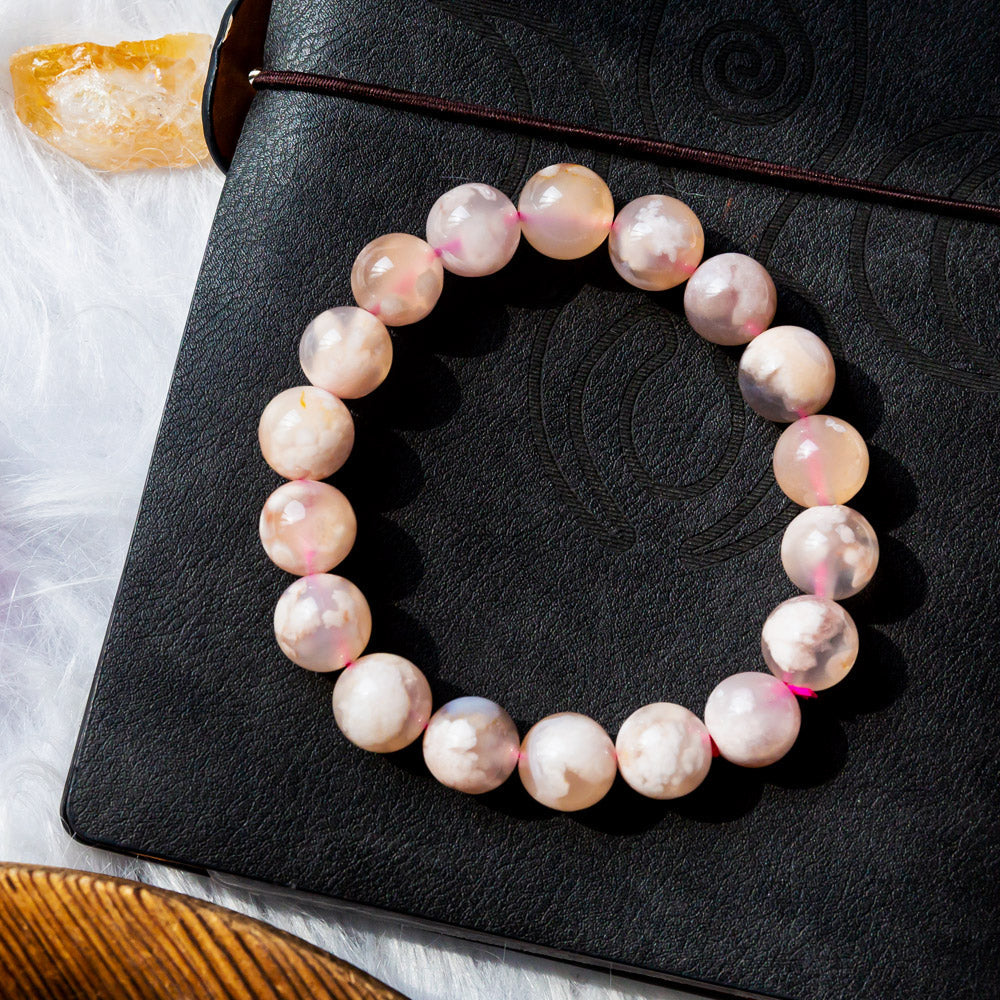 Reikistal Flower Agate Bracelet