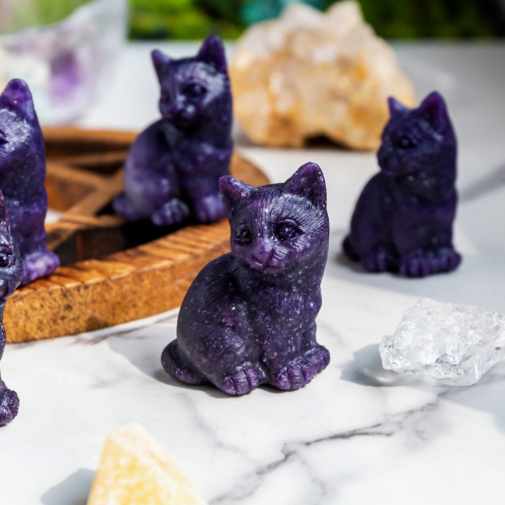 Reikistal Lepidolite Cats