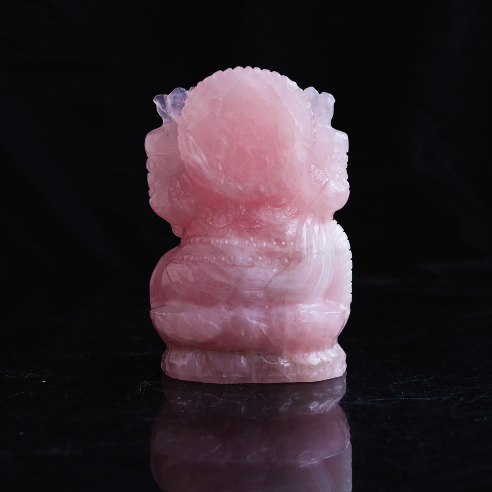 Reikistal Rose Quartz Ganesha