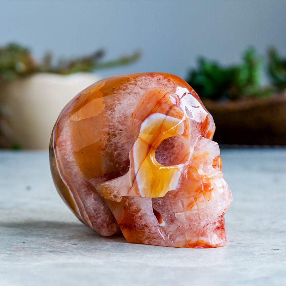 Reikistal Carnelian Skull