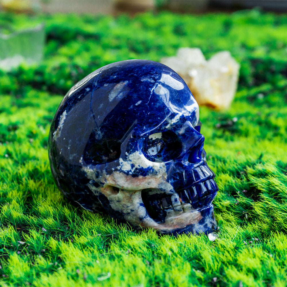 Reikistal Sodalite Hollow Out Skull