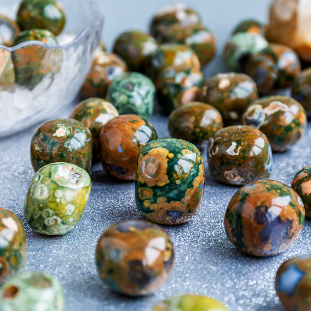 Reikistal Rainforest Jasper Tumbled Stone