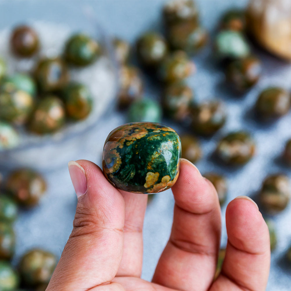 Reikistal Rainforest Jasper Tumbled Stone