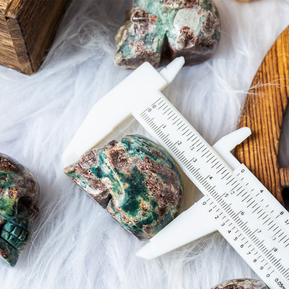 Reikistal 2" Russia Flower Agate Skull