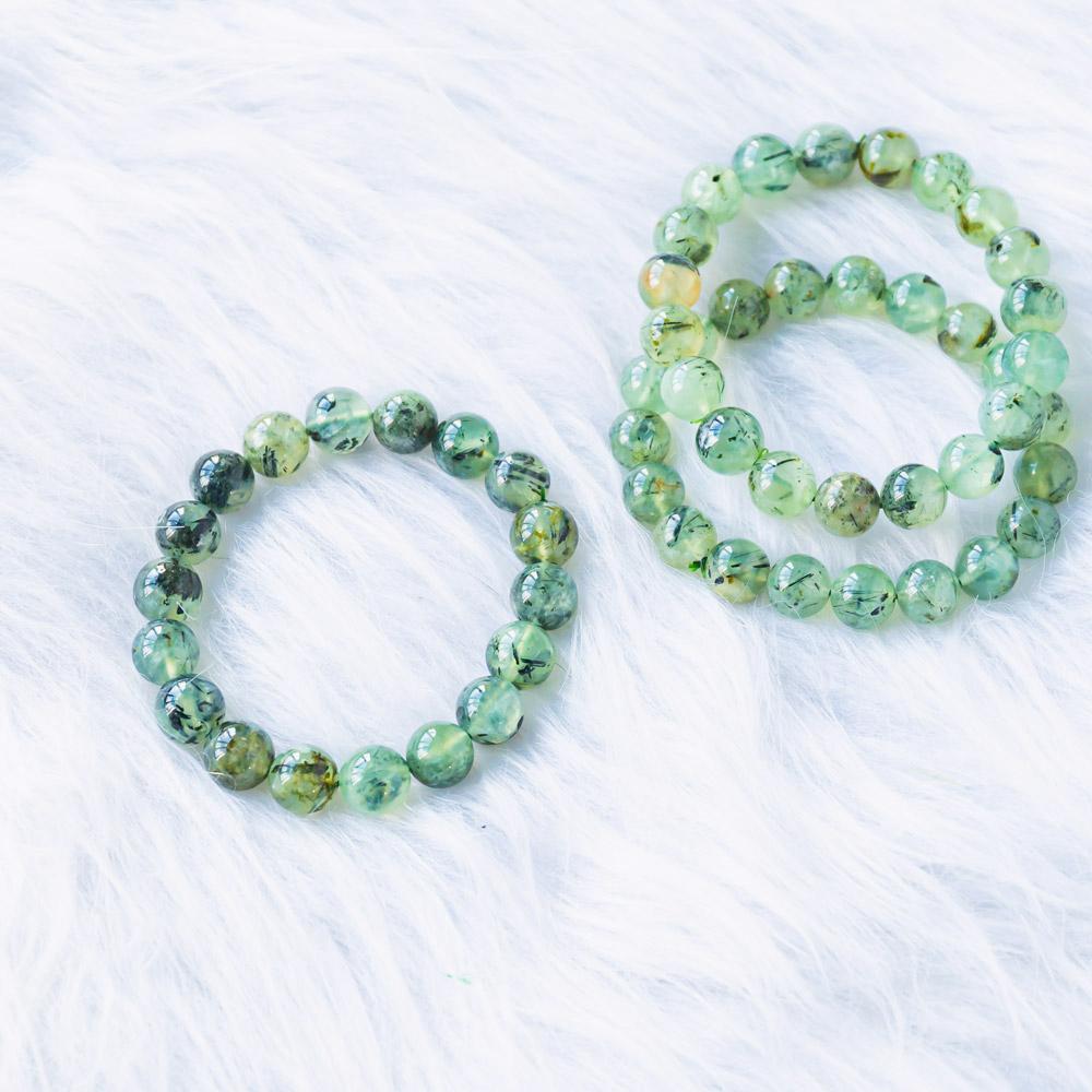 Reikistal Prehnite  Bracelet