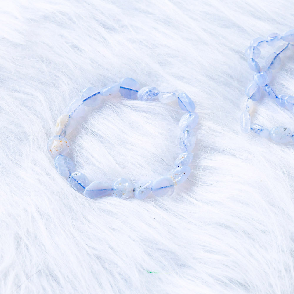 Reikistal【Chips Bracelet 】Blue Lace Agate