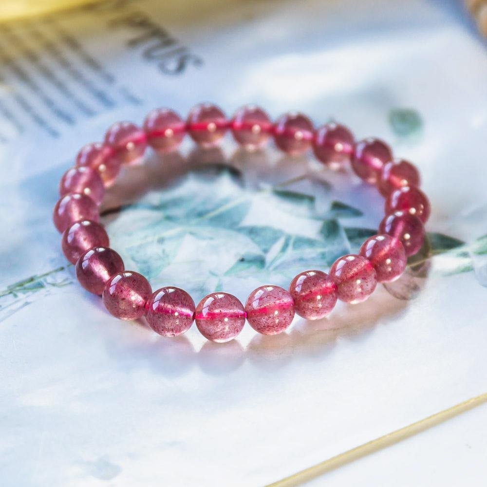 Reikistal Strawberry Quartz Bracelet