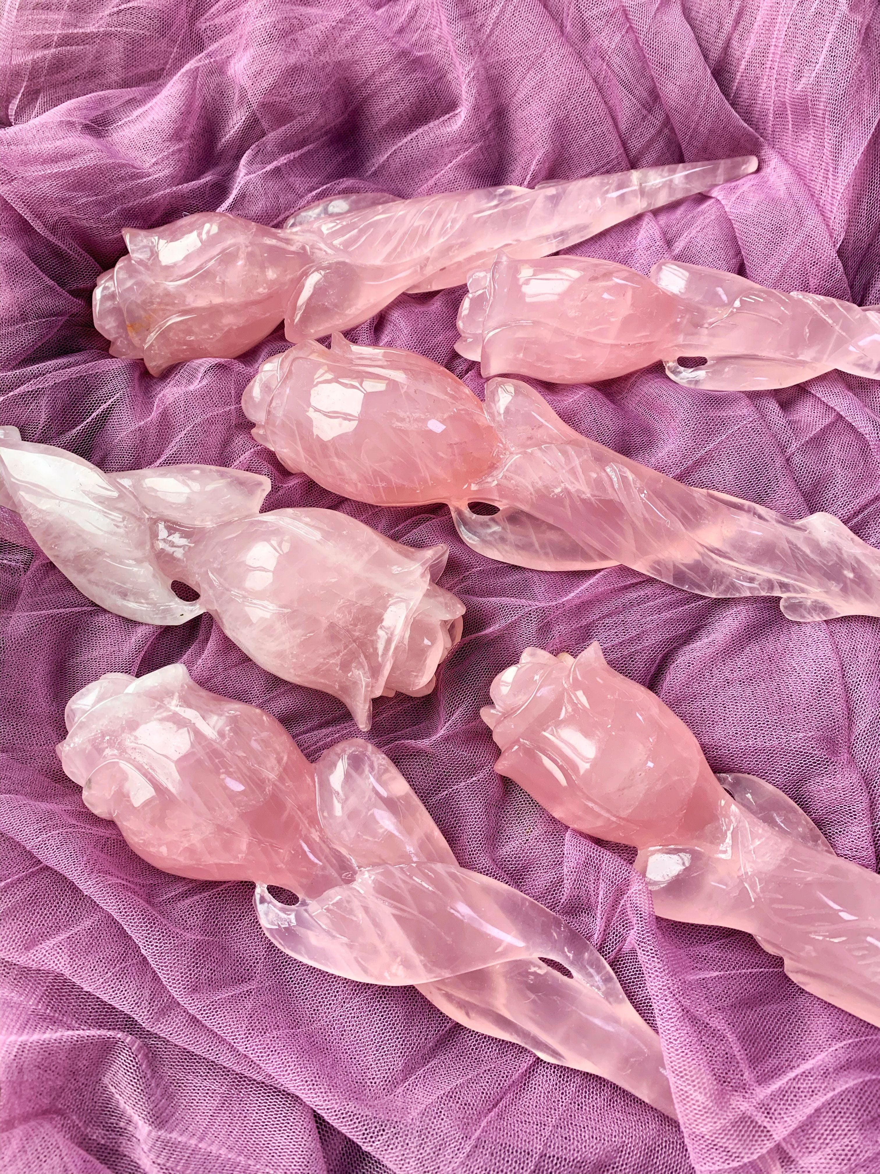 Reikistal Rose Quartz Magic Wand