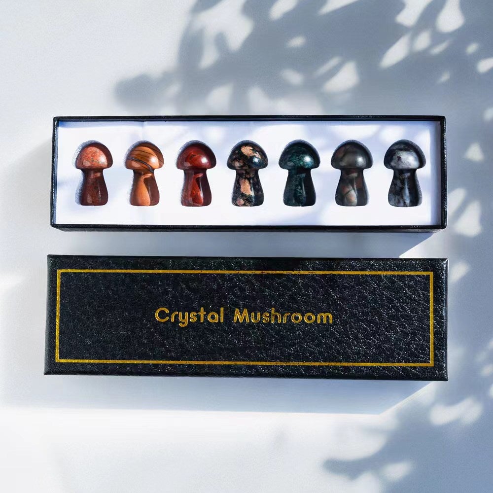 Reikistal Crystal Mushrooms Gift Box 【Limit discounts】