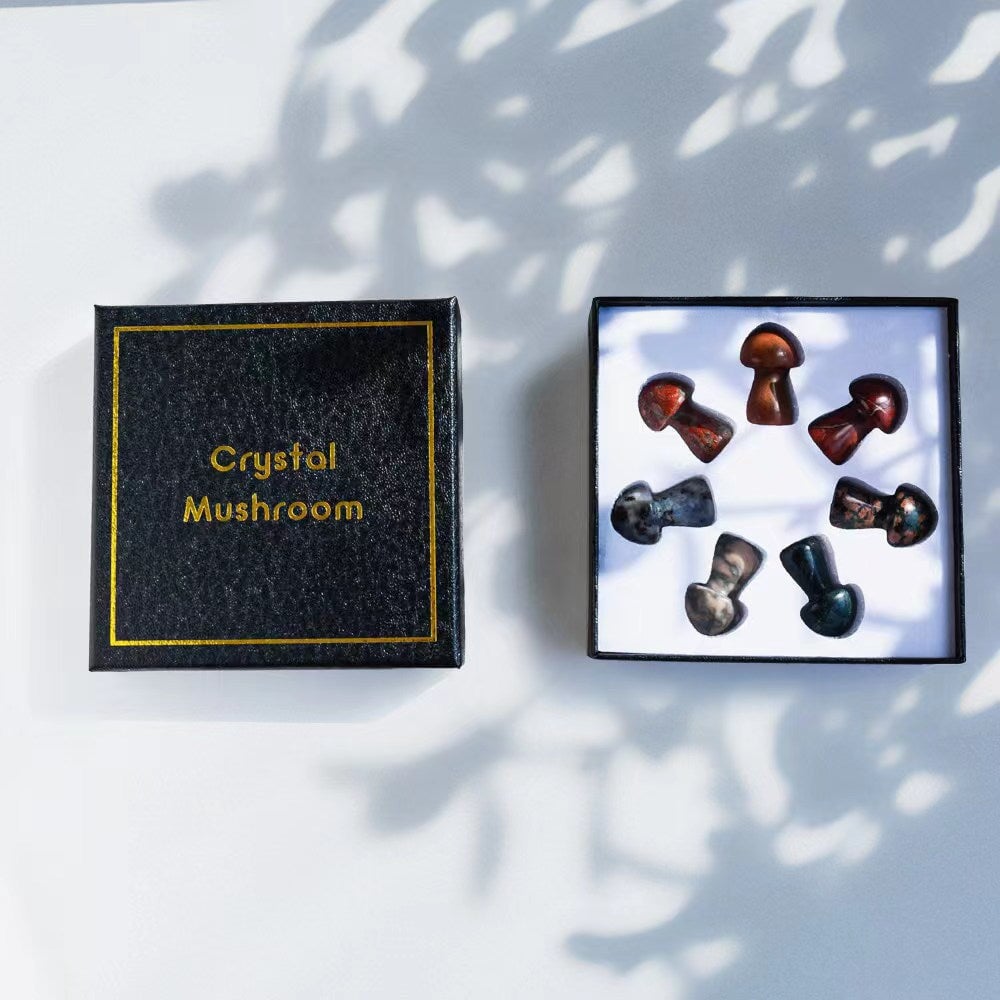 Reikistal Crystal Mushrooms Gift Box 【Limit discounts】