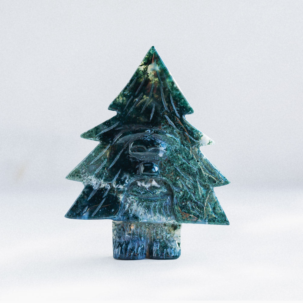 Reikistal Moss Agate Santa Claus Tree