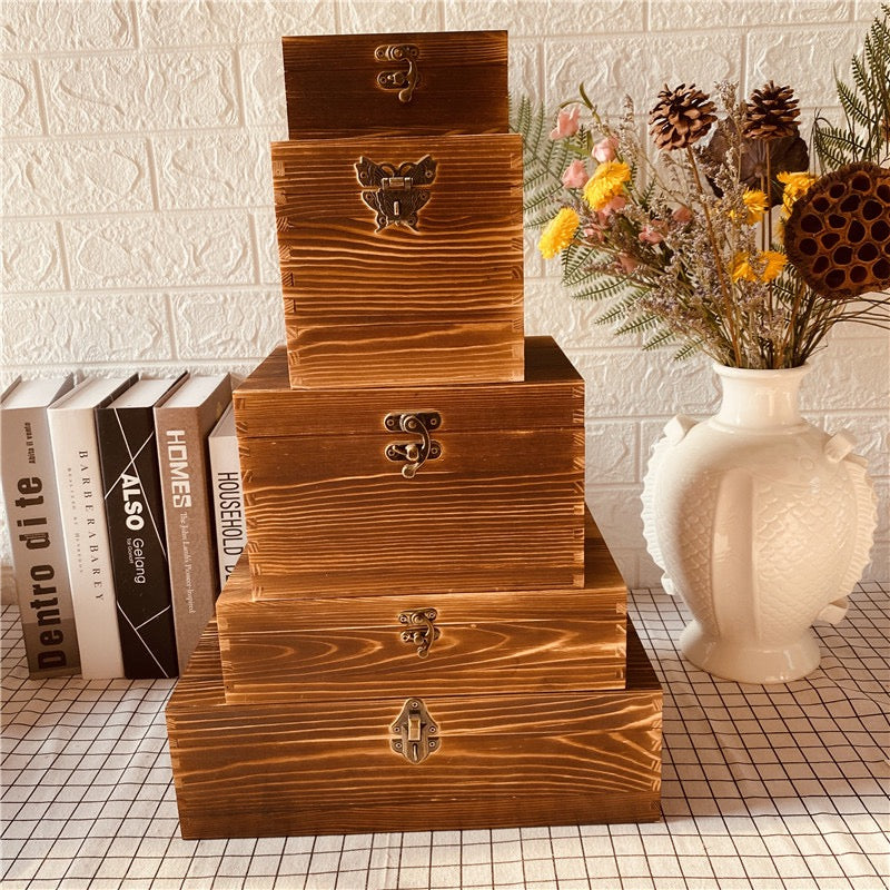 Reikistal Rectangular Antique-style Wooden Gift Box