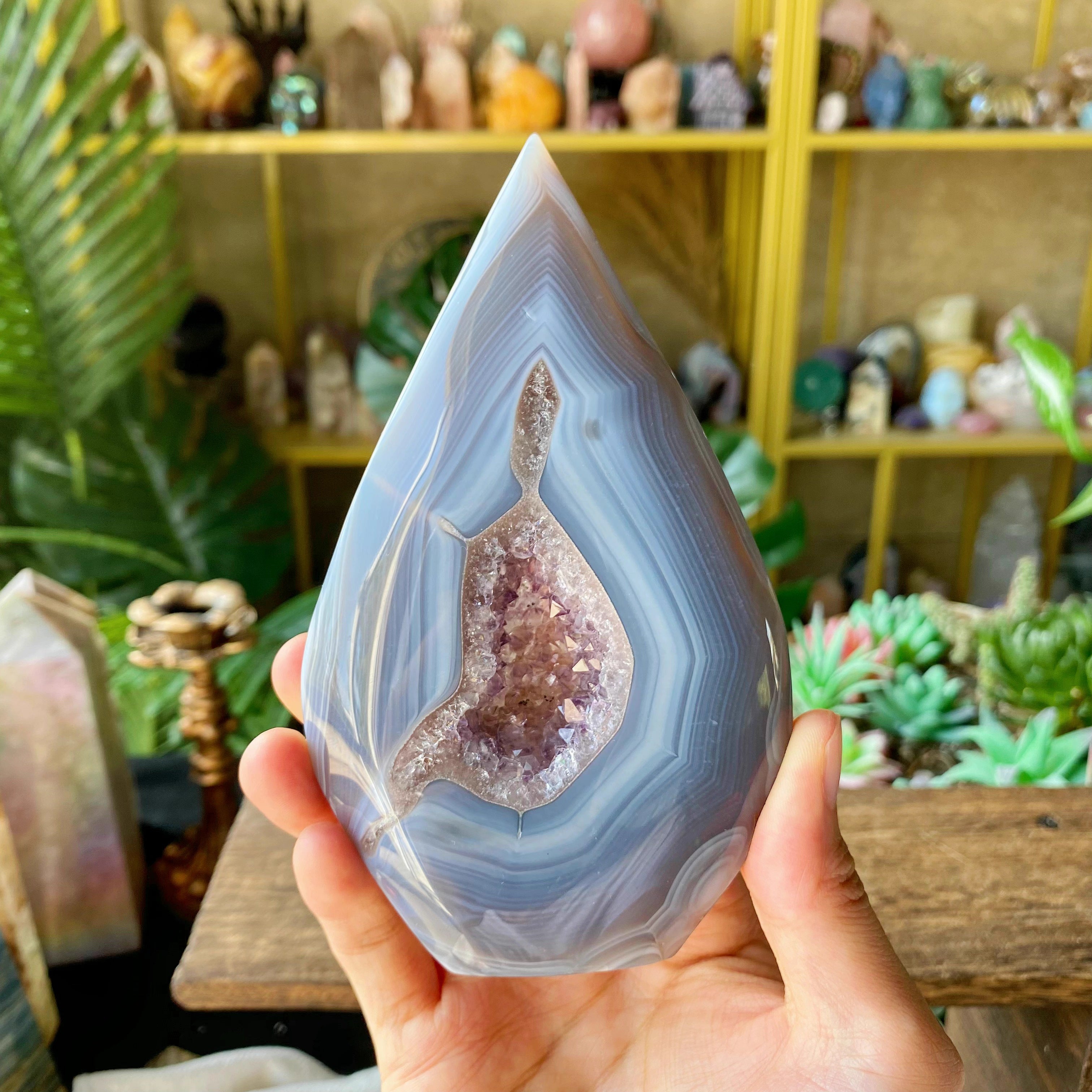 【Weekly Flash Deals】Druzy Agate With Amethyst Free Form