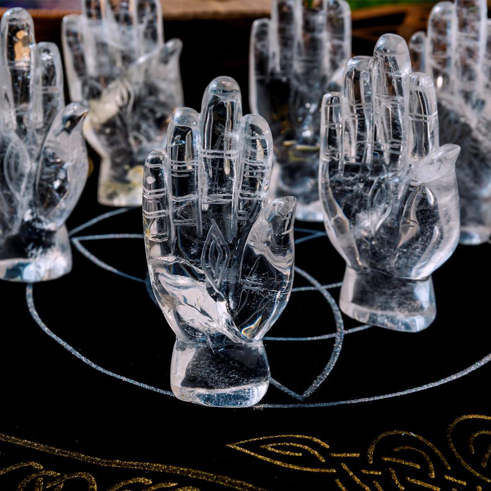 Reikistal Clear Quartz Reiki Hand