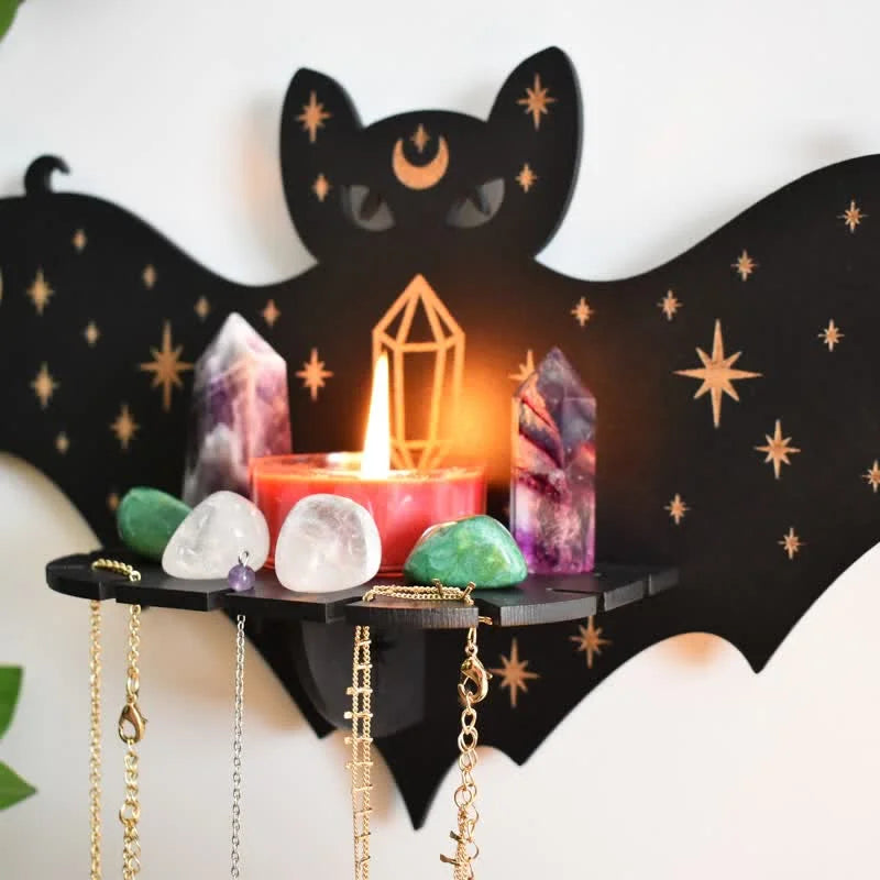 Reikistal Celestial Bat Altar Crystal Shelf