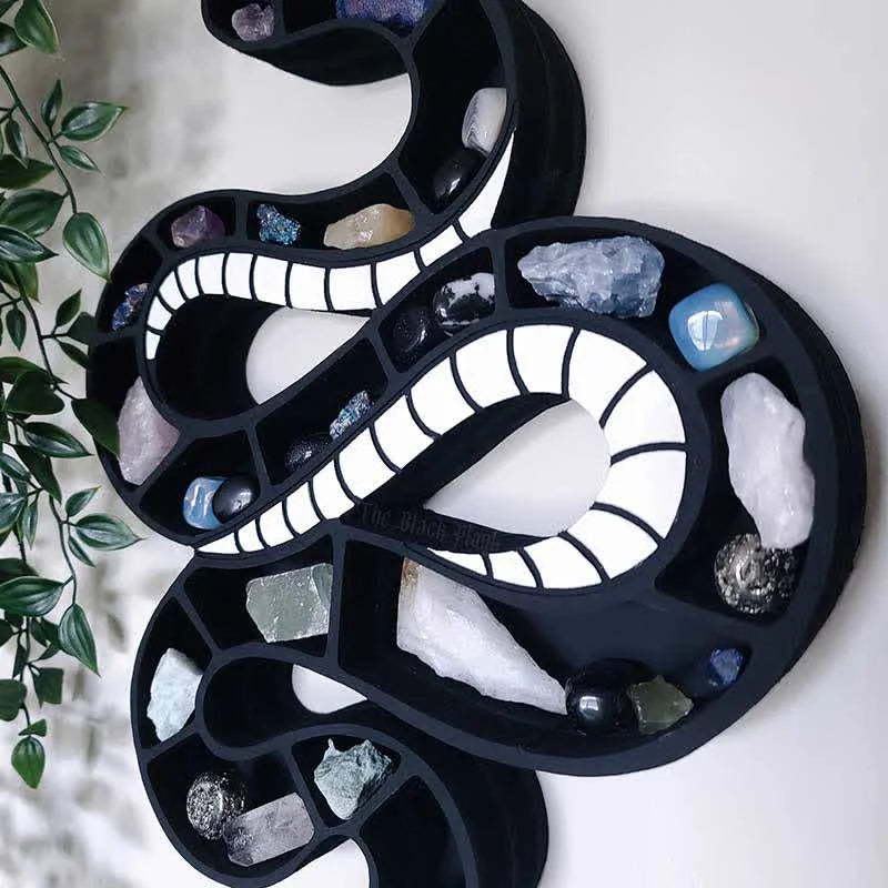 Reikistal Original Spooky Wooden Snake Crystal Shelf