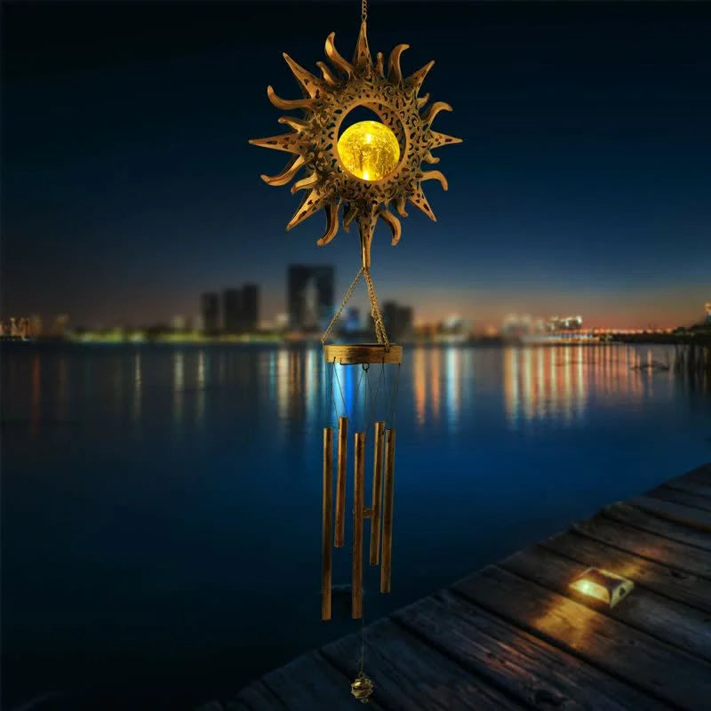 Reikistal Solar Moon or Sun Wind Chime Ornaments