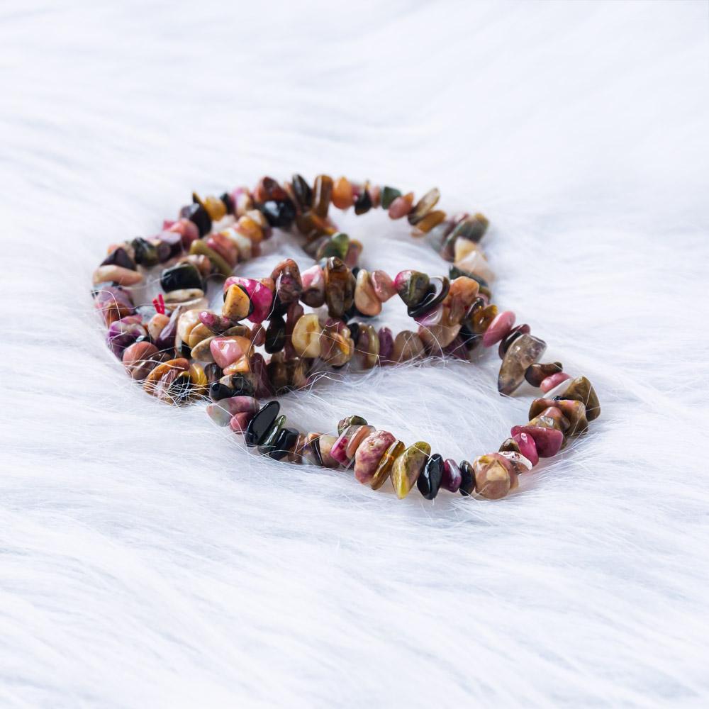 Reikistal 【Chips Bracelet 】Rhodonite