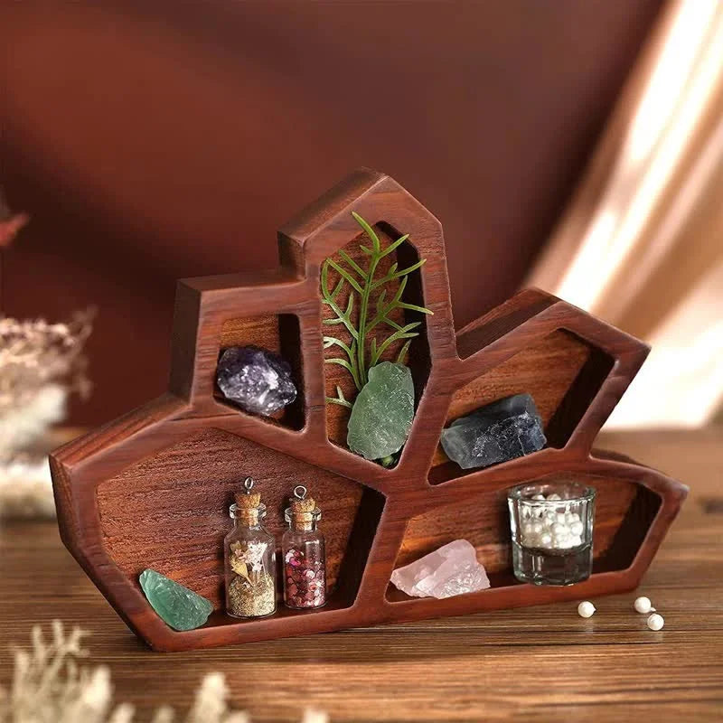Reikistal Gothic Irregular Brown Crystal Shelf