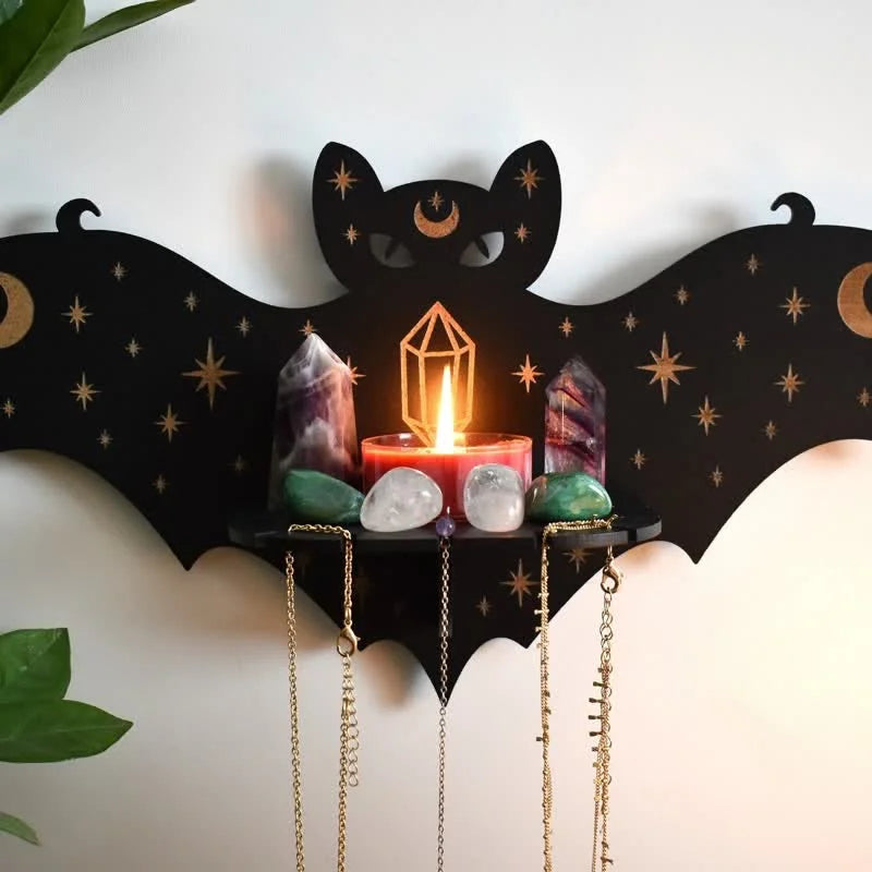 Reikistal Celestial Bat Altar Crystal Shelf