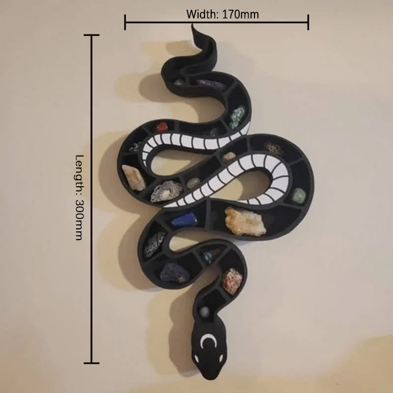 Reikistal Original Spooky Wooden Snake Crystal Shelf