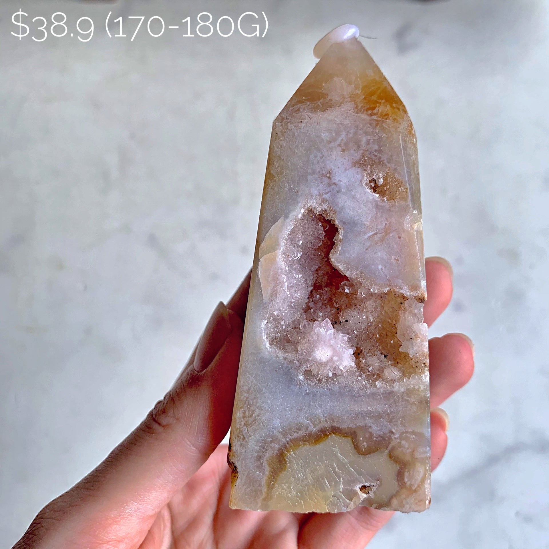 【Weekly Flash Deals】Amethyst Flower Agate Druzy Tower