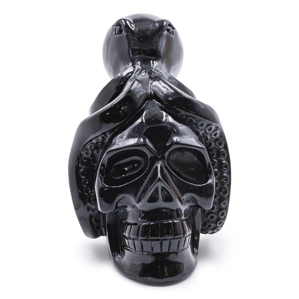 Reikistal Octopus Obsidian Skull