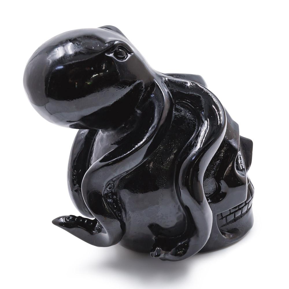 Reikistal Octopus Obsidian Skull