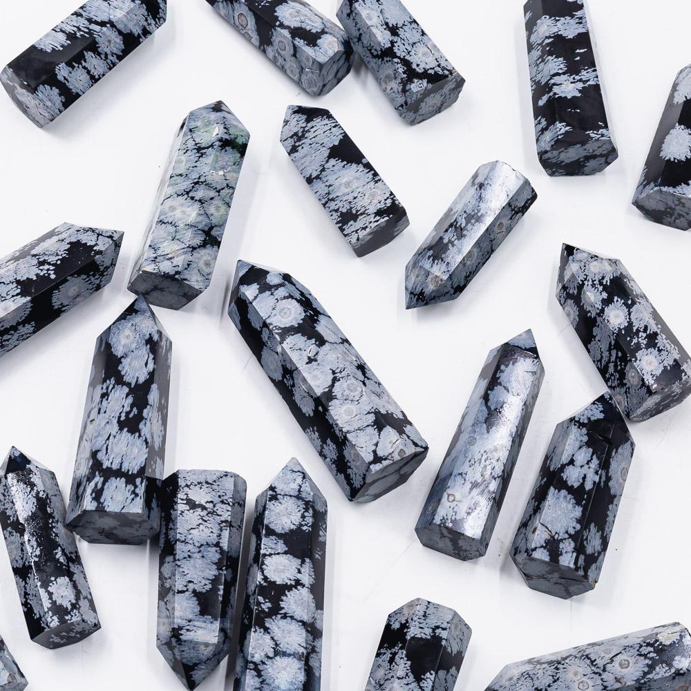 Reikistal Snowflake Obsidian Point