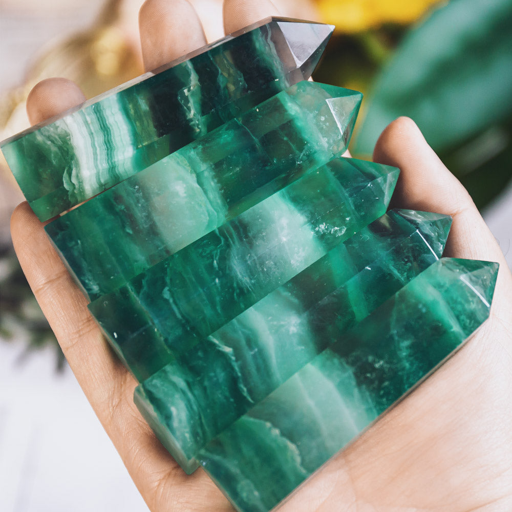 Reikistal Green Fluorite Point