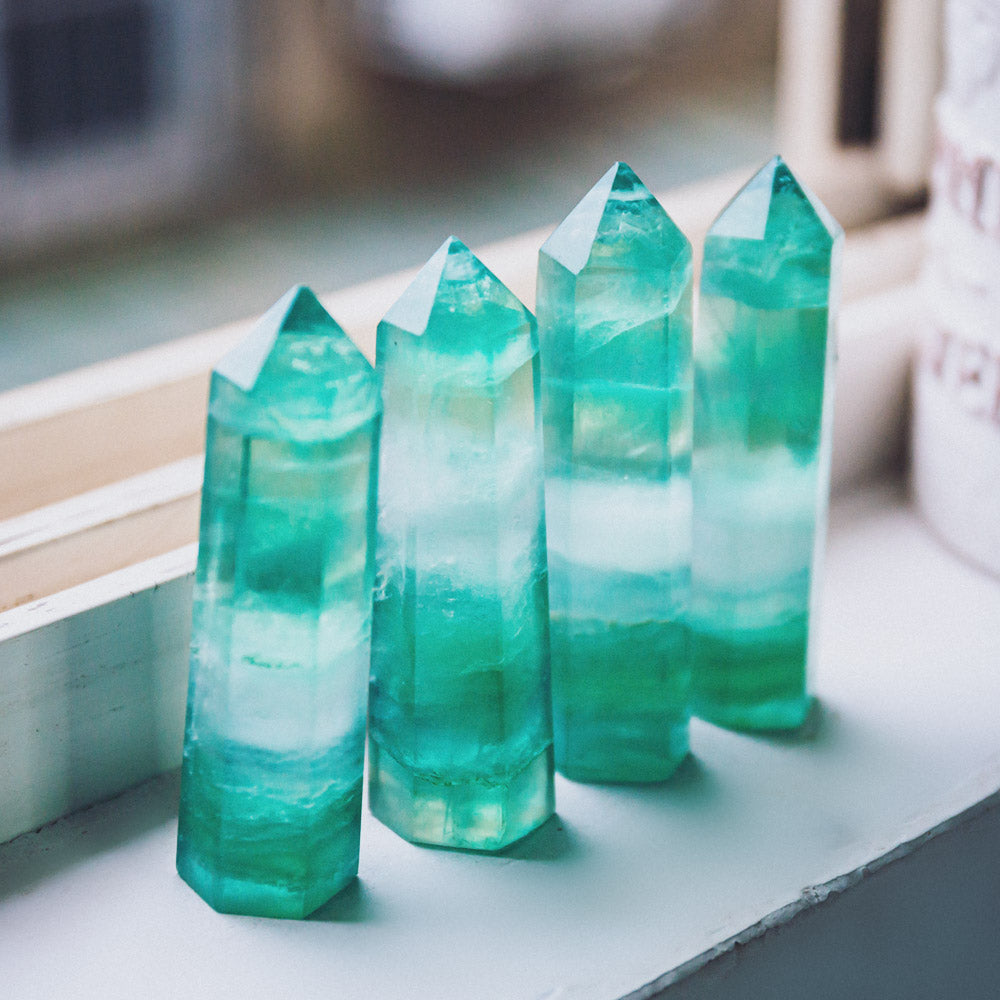 Reikistal Green Fluorite Point