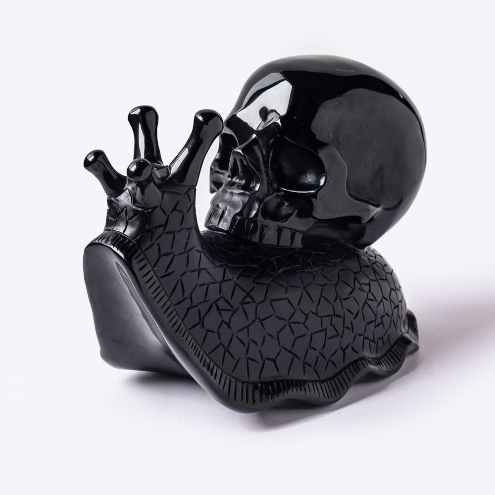 Reikistal Obsidian Snail Skull