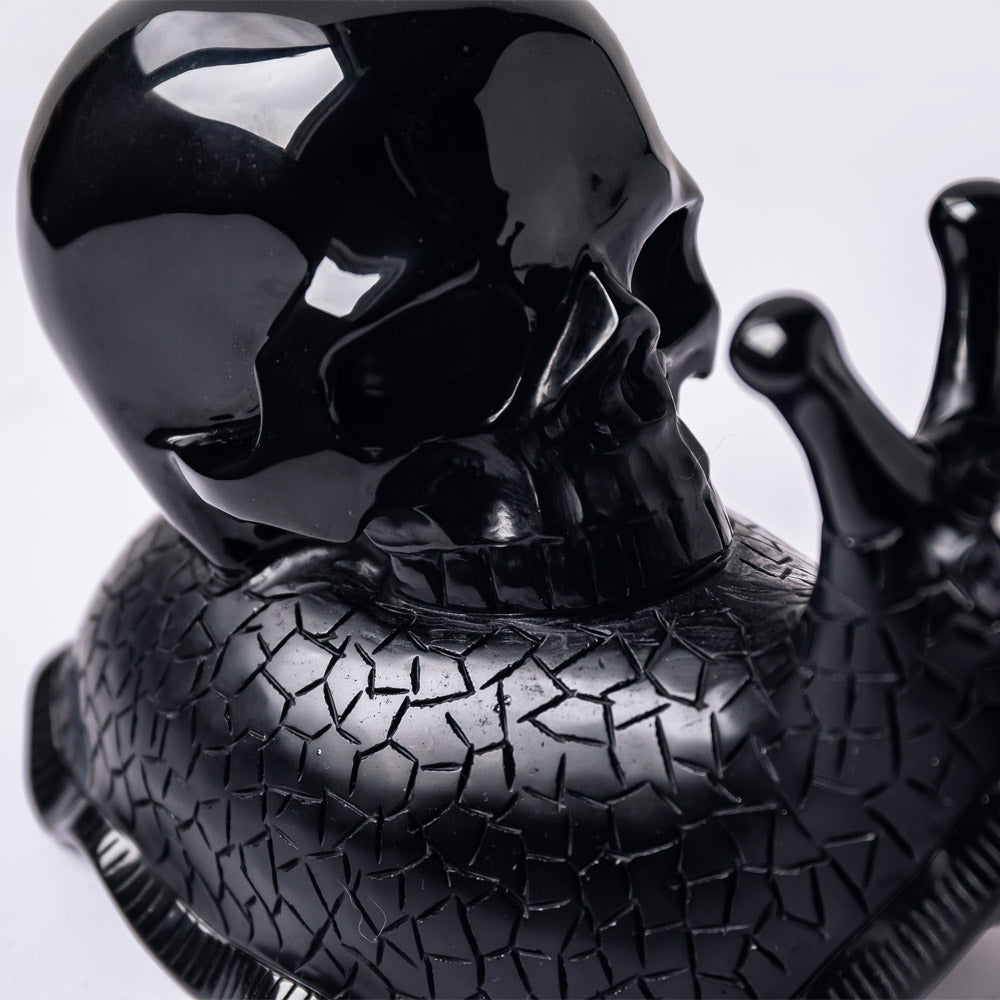 Reikistal Obsidian Snail Skull
