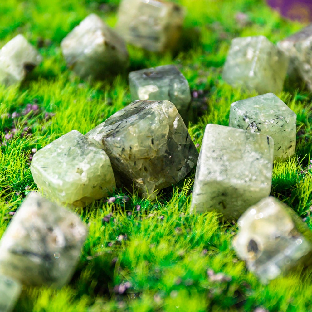 Reikistal Prehnite Cube