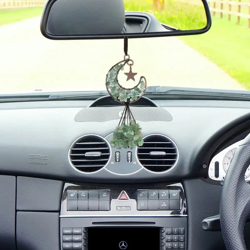 Reikistal Moon And Star Chakra Crystal Wind Chime