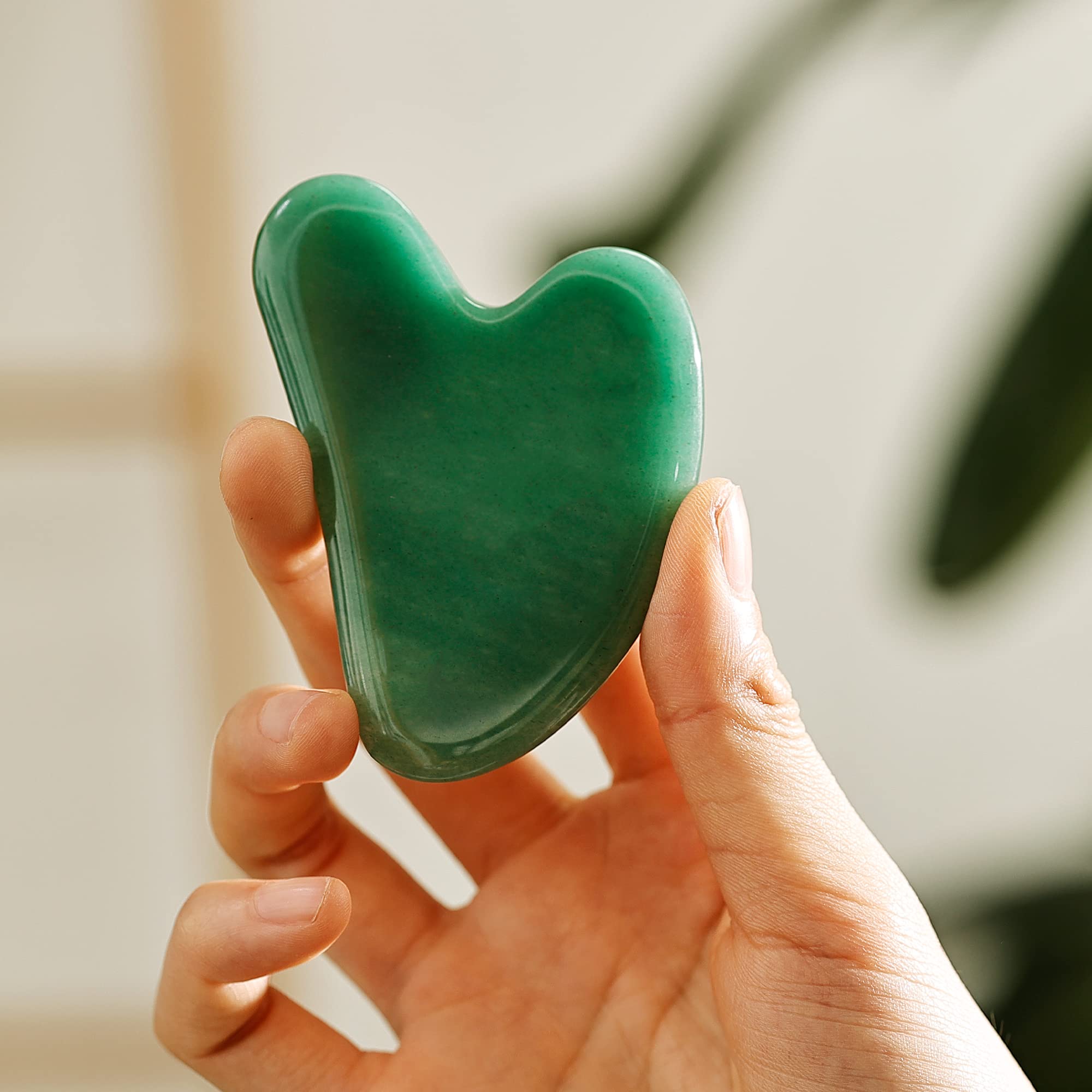 Reikistal Azure Green-Gua Sha Face Massager