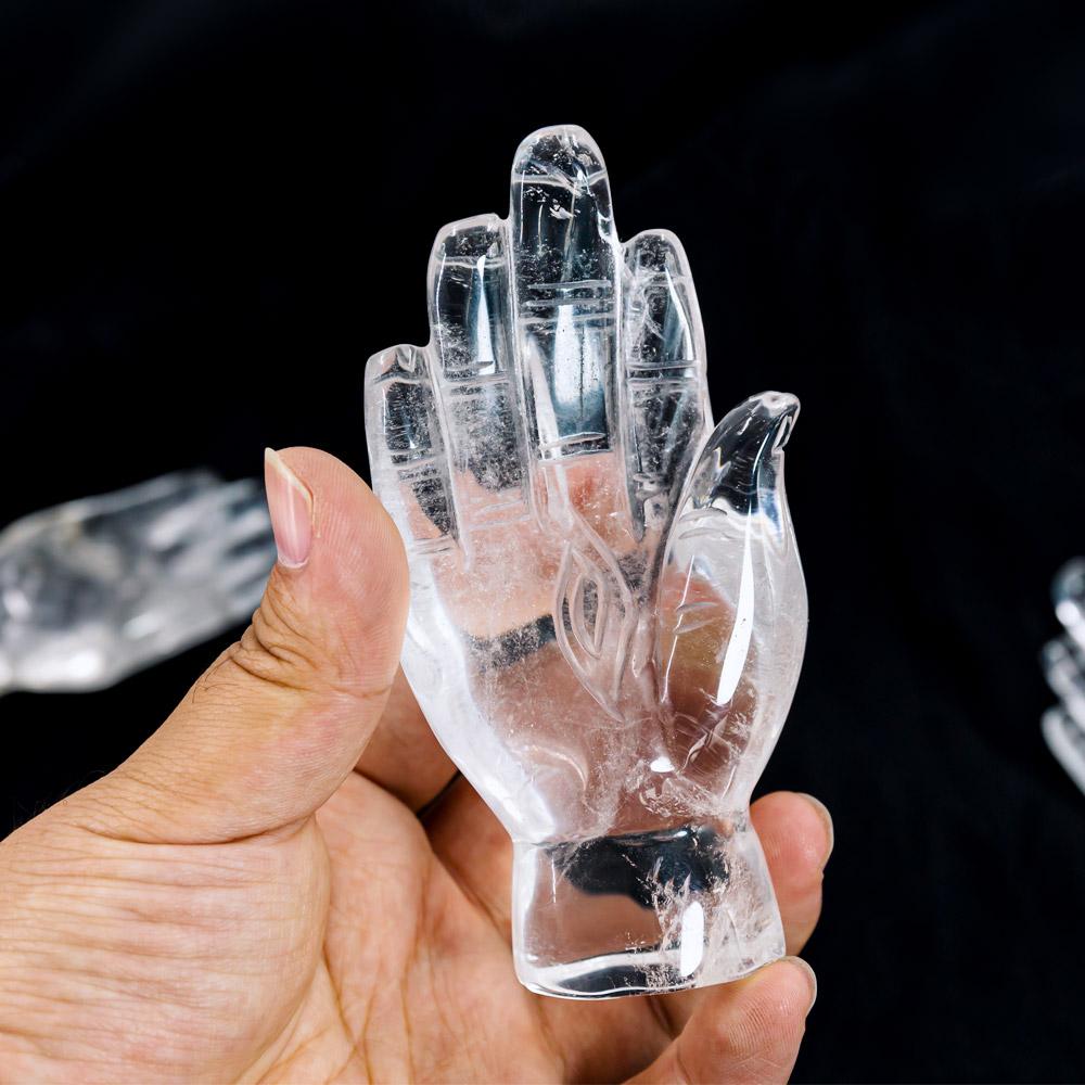 Reikistal Clear Quartz Reiki Hand