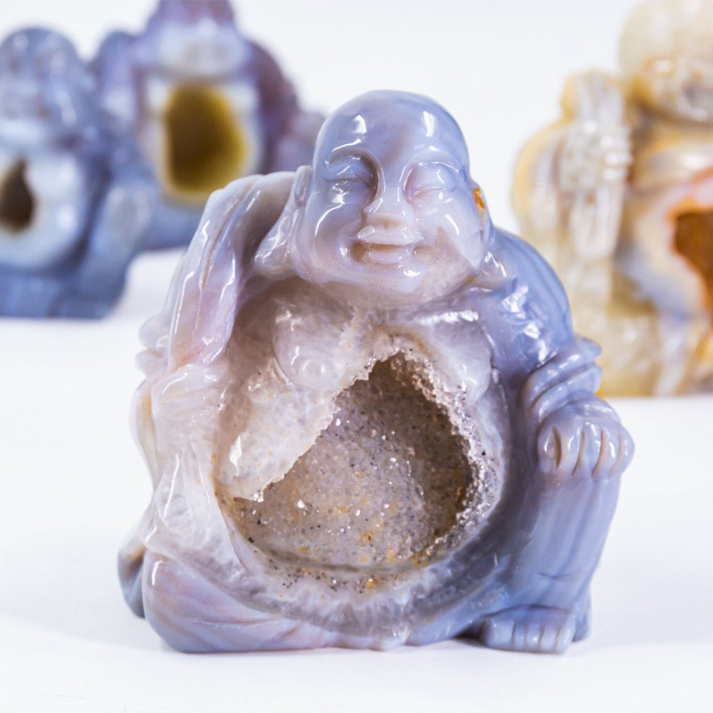 Reikistal Geode Agate Buddha