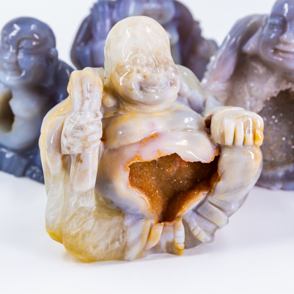 Reikistal Geode Agate Buddha