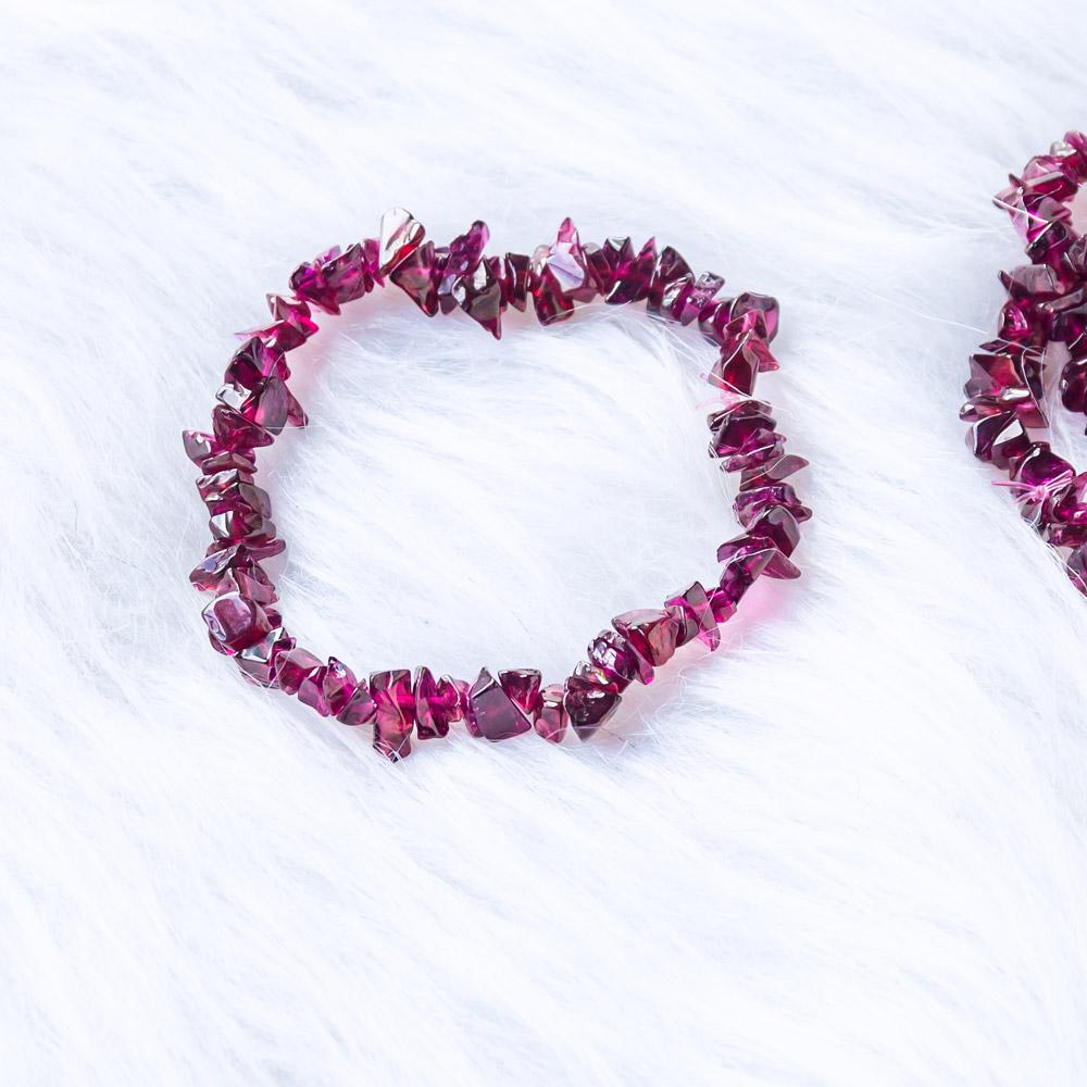 Reikistal 【Chips Bracelet 】Garnet