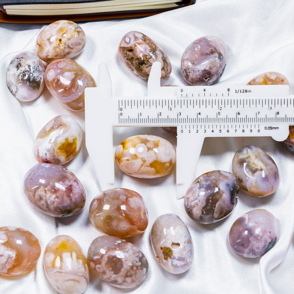 Reikistal Flower Agate Tumbled Stone