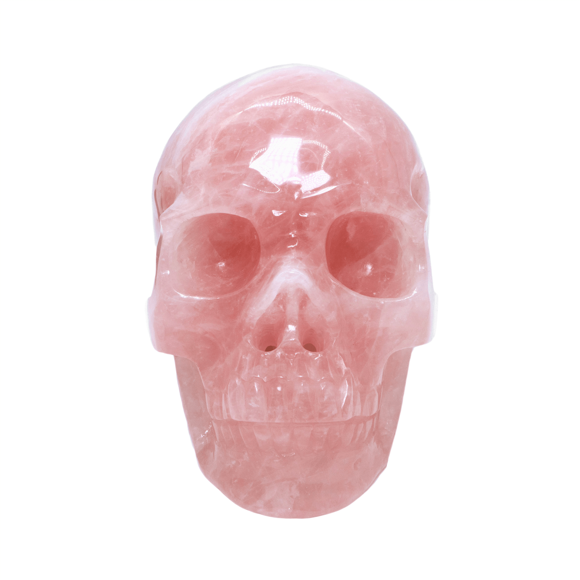 Reikistal Rose Kvarts Skull