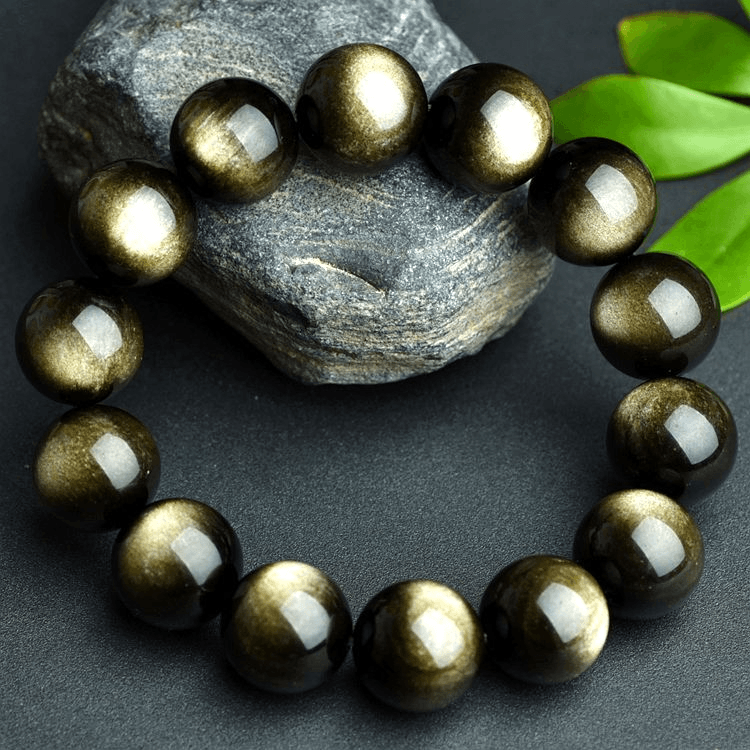 Reikistal Golden Obsidian Bracelet